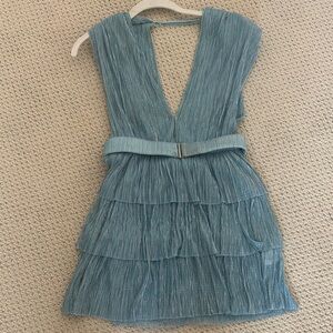 Sabina Musayev Blue Mini Dress